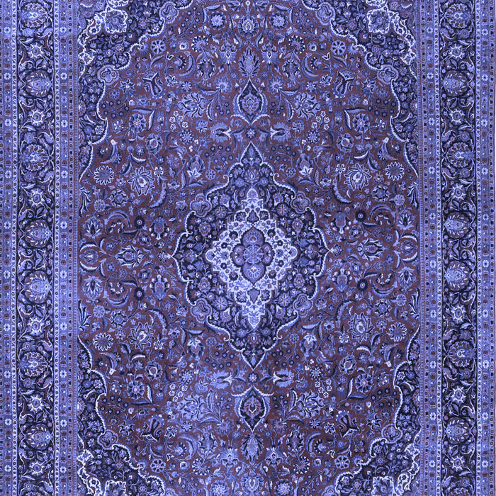 Machine Washable Persian Blue Traditional Rug, wshtr2273blu
