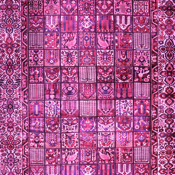Machine Washable Persian Pink Traditional Rug, wshtr2274pnk