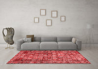 Machine Washable Persian Red Traditional Rug, wshtr2274red