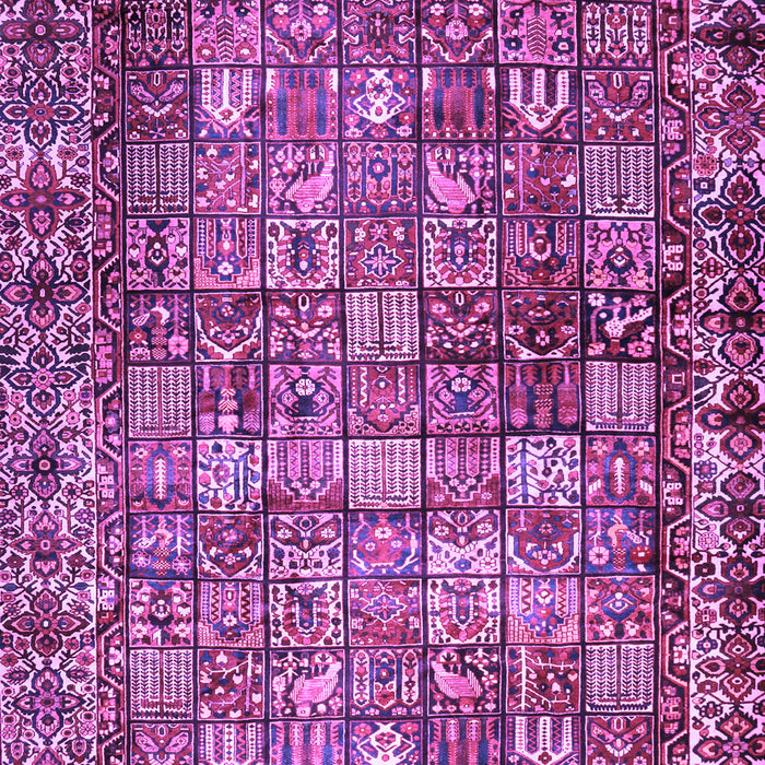 Machine Washable Persian Purple Traditional Area Rugs, wshtr2274pur