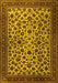 Machine Washable Persian Yellow Traditional Rug, wshtr2275yw