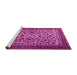 Sideview of Machine Washable Persian Pink Traditional Rug, wshtr2275pnk