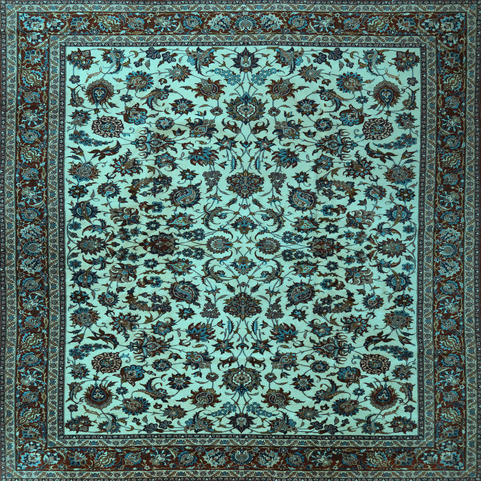 Square Persian Light Blue Traditional Rug, tr2275lblu