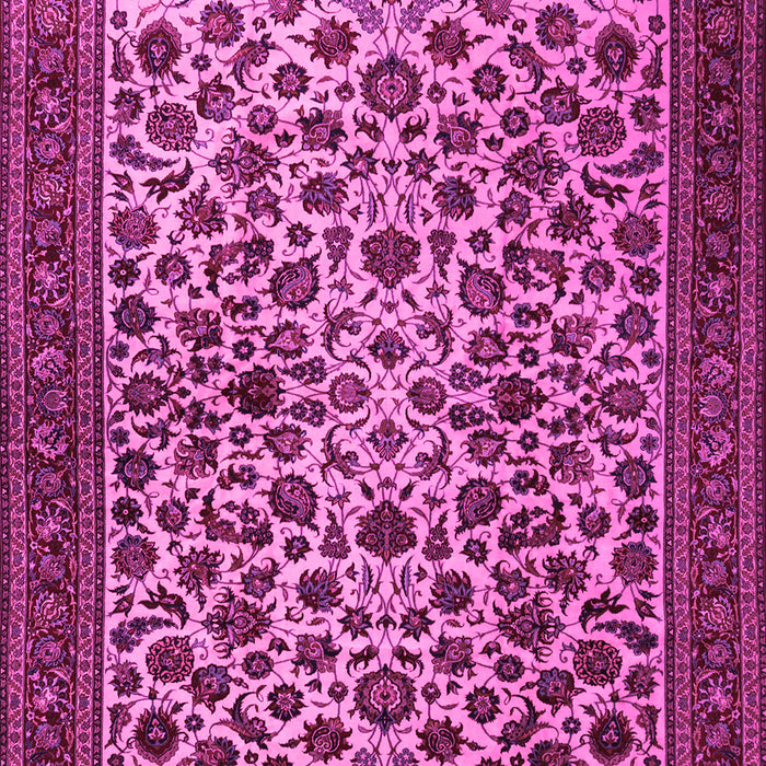 Machine Washable Persian Pink Traditional Rug, wshtr2275pnk