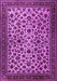 Machine Washable Persian Purple Traditional Area Rugs, wshtr2275pur