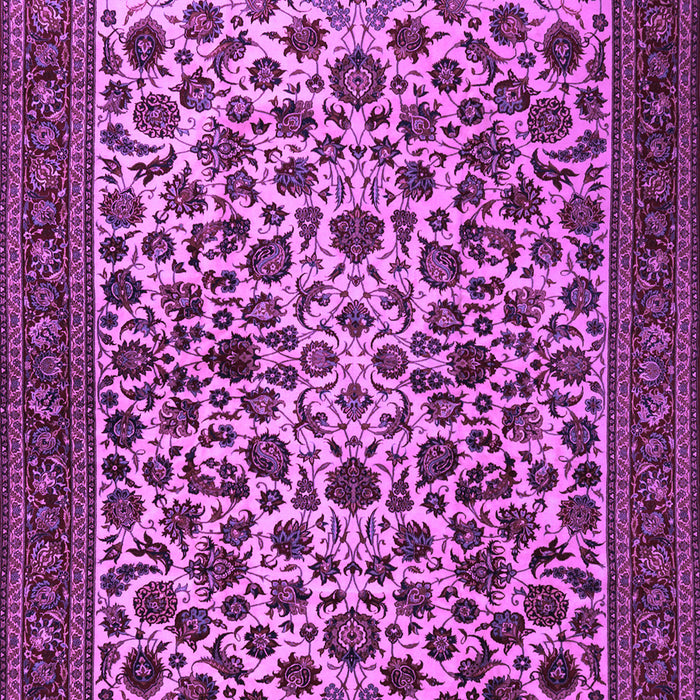 Machine Washable Persian Purple Traditional Area Rugs, wshtr2275pur