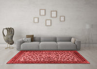 Machine Washable Persian Red Traditional Rug, wshtr2275red