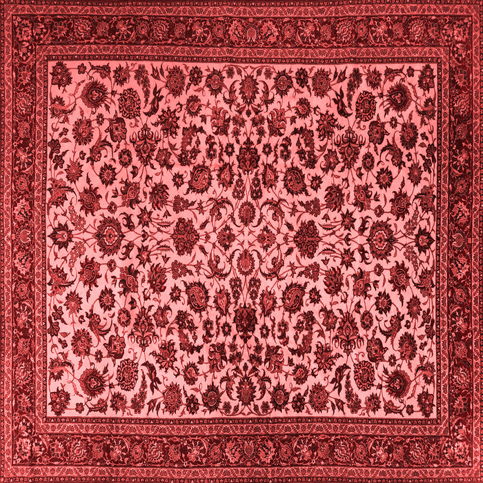Machine Washable Persian Red Traditional Rug, wshtr2275red