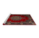 Sideview of Machine Washable Traditional Brown Rug, wshtr2276