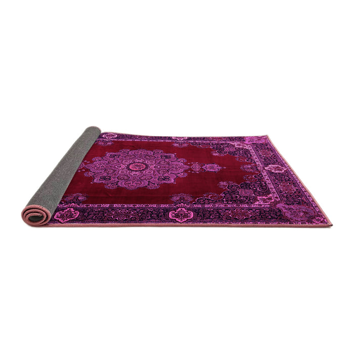 Sideview of Persian Pink Traditional Rug, tr2276pnk