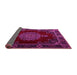 Sideview of Persian Pink Traditional Rug, tr2276pnk