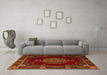 Machine Washable Persian Orange Traditional Area Rugs in a Living Room, wshtr2276org