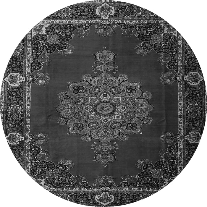 Machine Washable Persian Gray Traditional Rug, wshtr2276gry