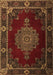 Machine Washable Persian Brown Traditional Rug, wshtr2276brn