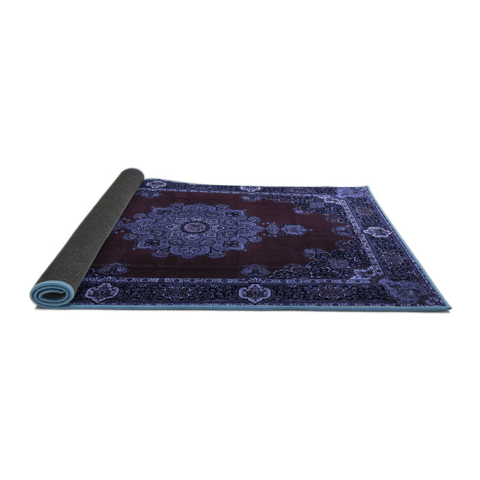 Sideview of Persian Blue Traditional Rug, tr2276blu