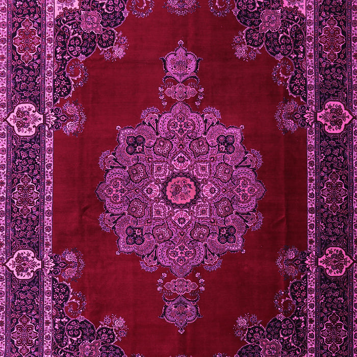Machine Washable Persian Pink Traditional Rug, wshtr2276pnk