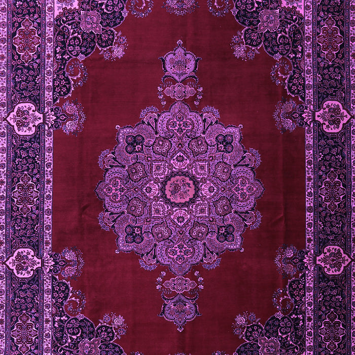 Machine Washable Persian Purple Traditional Area Rugs, wshtr2276pur