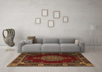 Machine Washable Persian Brown Traditional Rug, wshtr2276brn