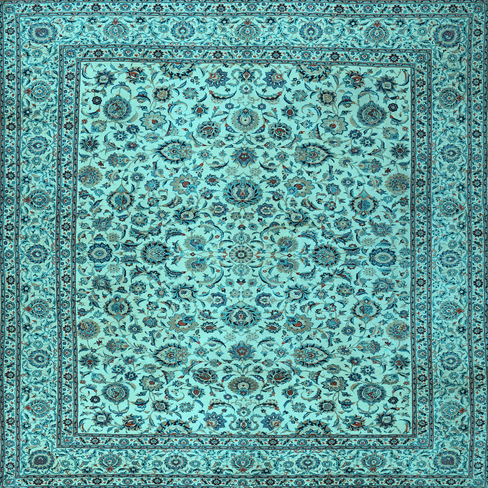 Square Persian Light Blue Traditional Rug, tr2277lblu