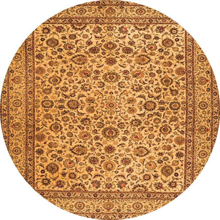 Square Persian Orange Traditional Rug, tr2277org