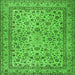 Serging Thickness of Persian Green Traditional Rug, tr2277grn