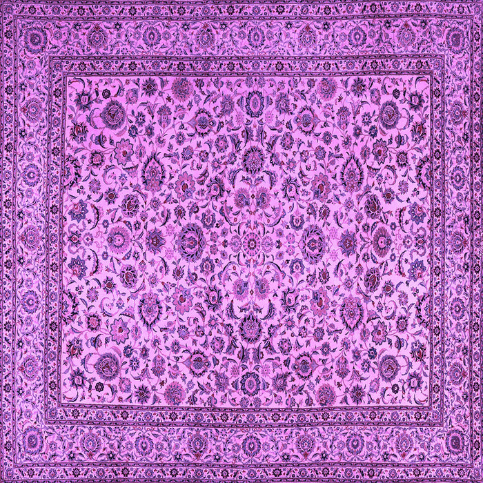 Square Persian Purple Traditional Rug, tr2277pur