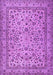 Machine Washable Persian Purple Traditional Area Rugs, wshtr2277pur