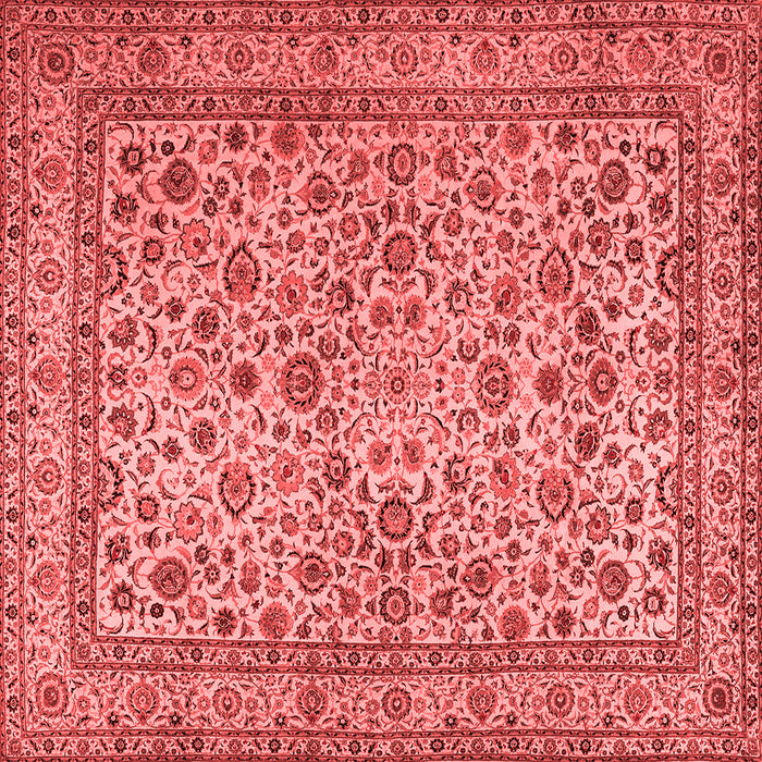 Machine Washable Persian Red Traditional Rug, wshtr2277red