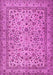 Machine Washable Persian Pink Traditional Rug, wshtr2277pnk