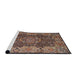 Sideview of Machine Washable Traditional Camel Brown Rug, wshtr2278