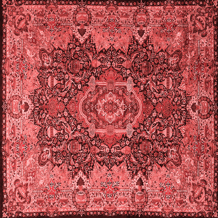 Machine Washable Persian Red Traditional Rug, wshtr2278red