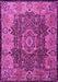 Machine Washable Persian Pink Traditional Rug, wshtr2278pnk