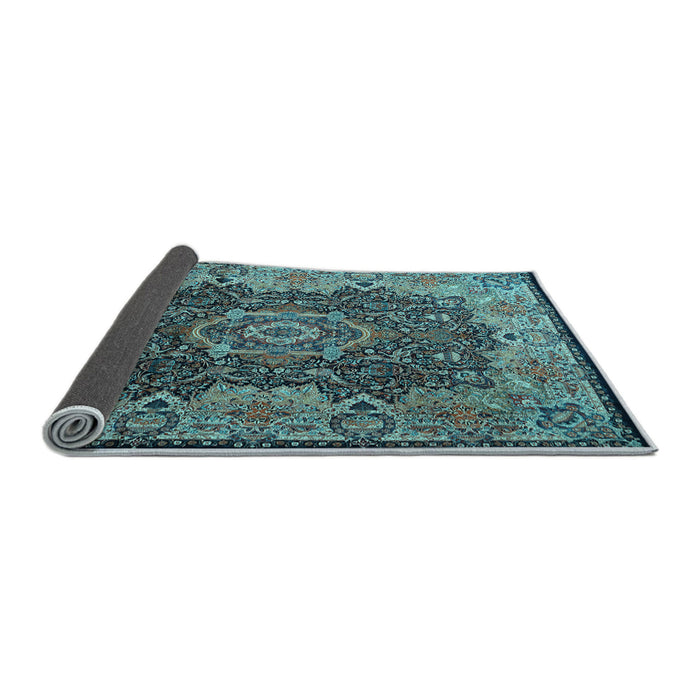 Sideview of Persian Light Blue Traditional Rug, tr2278lblu