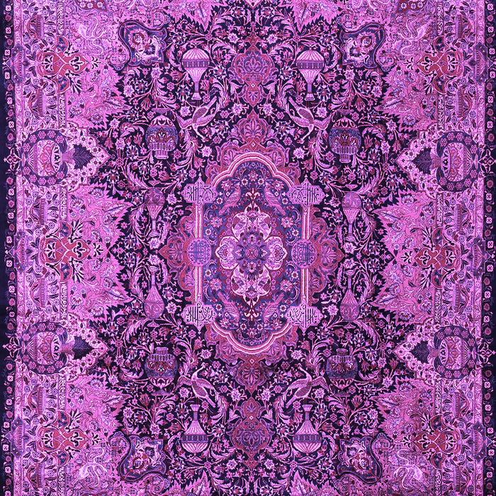 Machine Washable Persian Purple Traditional Area Rugs, wshtr2278pur