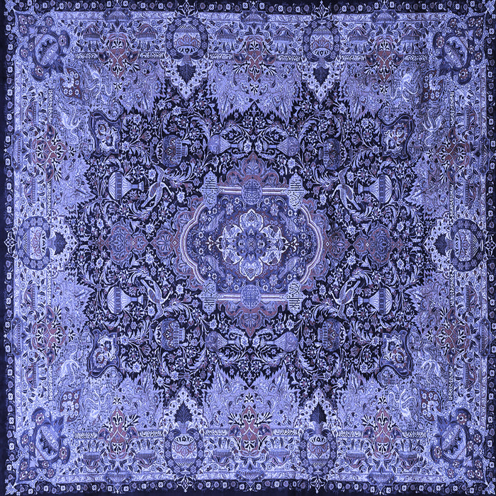 Square Persian Blue Traditional Rug, tr2278blu