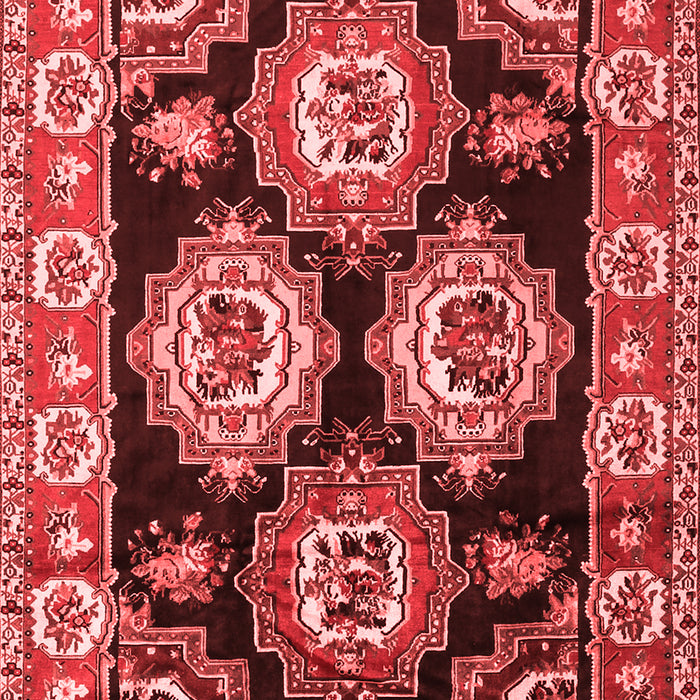 Machine Washable Persian Red Traditional Rug, wshtr2279red