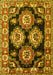 Machine Washable Persian Yellow Traditional Rug, wshtr2279yw