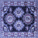Square Persian Blue Traditional Rug, tr2279blu