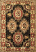 Machine Washable Persian Brown Traditional Rug, wshtr2279brn