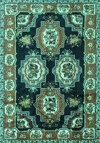 Persian Turquoise Traditional Rug, tr2279turq