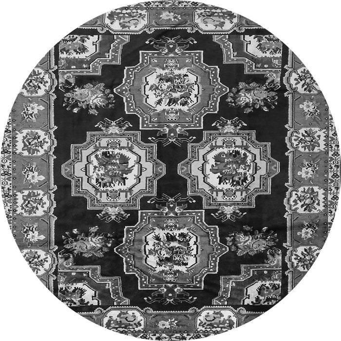 Machine Washable Persian Gray Traditional Rug, wshtr2279gry