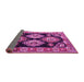 Sideview of Persian Pink Traditional Rug, tr2279pnk