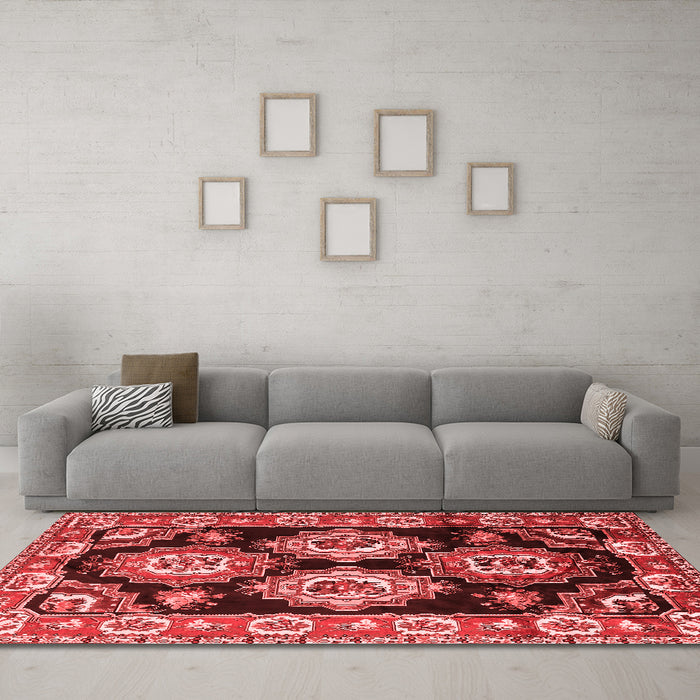 Traditional Red Washable Rugs