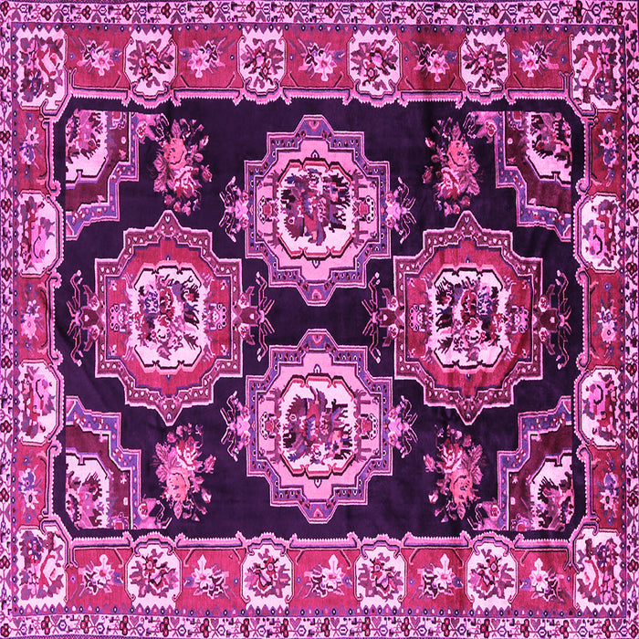Square Persian Pink Traditional Rug, tr2279pnk