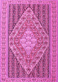 Medallion Pink Traditional Rug, tr227pnk