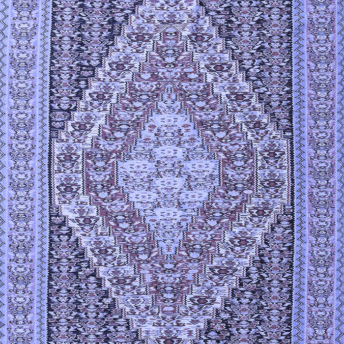Medallion Blue Traditional Rug, tr227blu