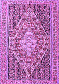 Medallion Purple Traditional Rug, tr227pur