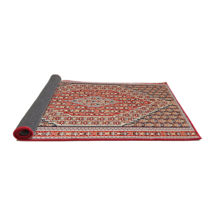 Sideview of Traditional Fire Brick Red Southwestern Rug, tr228