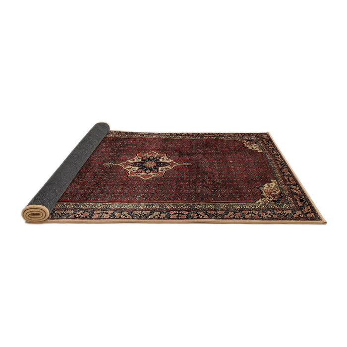 Sideview of Traditional Deep Red Persian Rug, tr2280