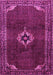 Machine Washable Persian Pink Traditional Rug, wshtr2280pnk